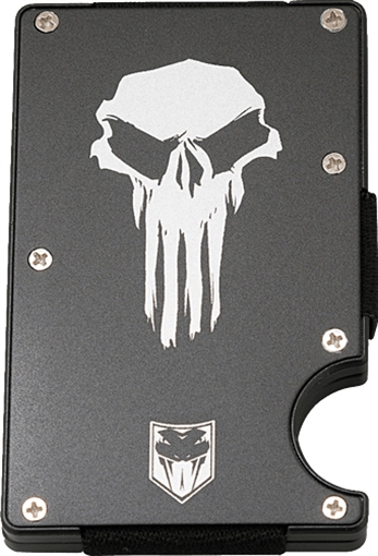 Picture of COBRATEC RFID PUNISHER THIN ALUMINUM WALLET W/MONEY CLIP RFIDPUN