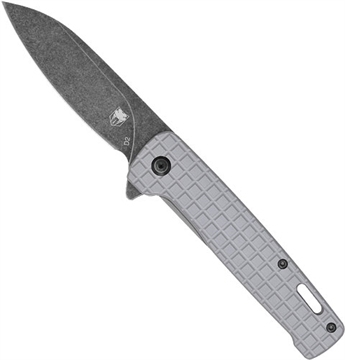 Picture of COBRATEC RHINO FOLDER 3.37" GREY/BLACK STONEWASH D2 BLADE CTGRYRHINO