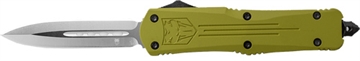 Picture of COBRATEC SMALL FS3 OTF OD GREEN 3" D2 DAGGER SODFS3DAGNS