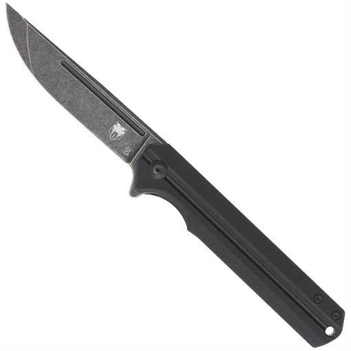 Picture of COBRATEC STREAMLINE BLACK G10 FOLDER 3.5" BLD CTBLKG10SL