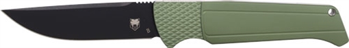Picture of COBRATEC VIPER AUTO FOLDER 3.12" OD GREEN/STN D2 BLK BLD CTVIPERHRODG