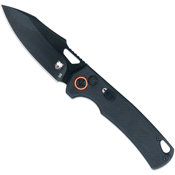 Picture of CobraTec CobraTec Wolverine Push Button Auto Deploy Knife Auto Folding Blade Black CTWOLAUTOBLK 753389272697