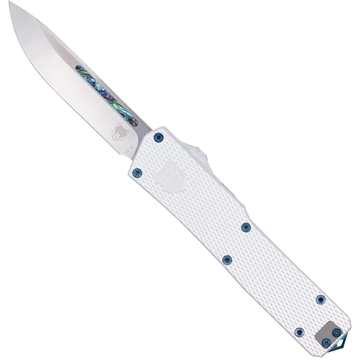 Picture of CobraTec Cobtratec Abalone Edge OTF Knife Switchblade White/Abalone CTABAEDGEDNS 099654046069