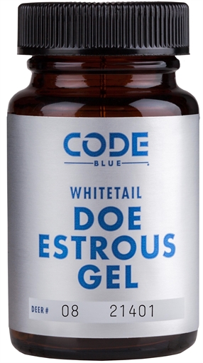 Picture of Code Blue Doe Estrous Gel Deer Attractant 2 oz Bottle OA1026