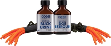 Picture of Code Blue Double Drag Combo Deer Attractant Doe In Estrus/Buck Urine 1 oz Bottles OA1074