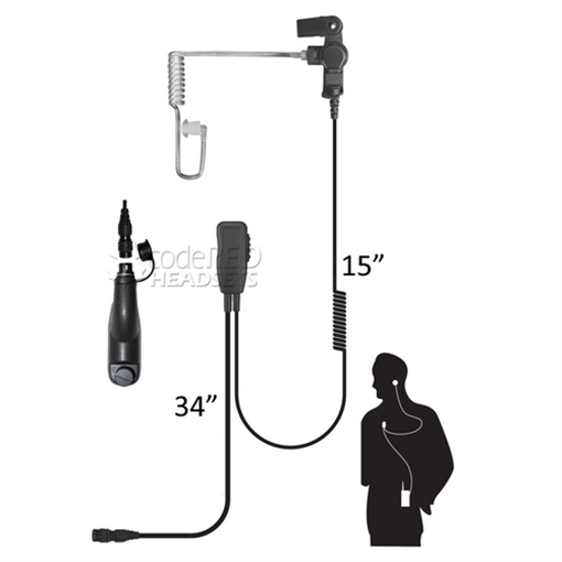 Picture of Code Red Headsets Sherlock QD Lapel Microphone Sherlock-QD-M7