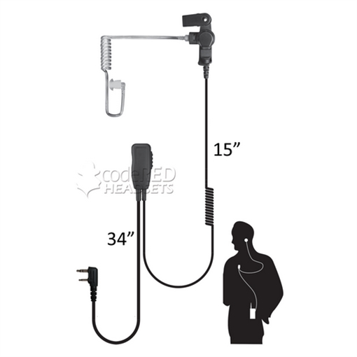 Picture of Code Red Headsets Sherlock Single Wire Acoustic Tube Earpiece Sherlock-K