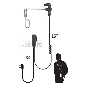 Picture of Code Red Headsets Sherlock Single Wire Acoustic Tube Earpiece Sherlock-K