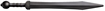 Picture of Cold Steel Gladius Trainer Sword Black Polypropylene 31" OAL CS92BKGM
