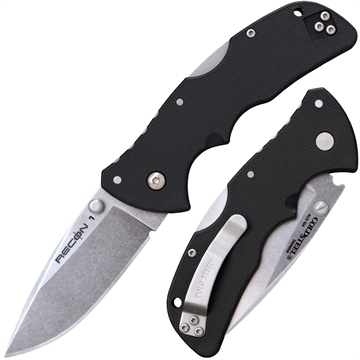 Picture of COLD STEEL MINI RECON 1 7 IN OAL 3 IN FOLDING SPEAR POINT BLADE ( BOX ) CS-27BAS CS27BAS