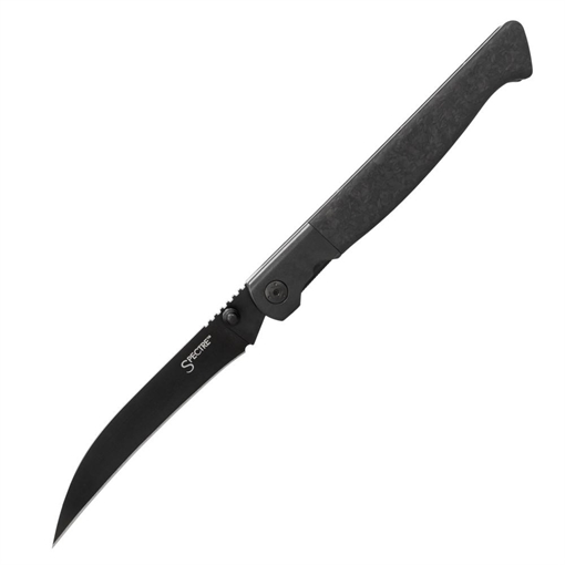 Picture of Cold Steel Spectre Hawksbill 3.80" Folding Talon Point Plain Black Matte PVD CPM 20V SS Blade, Forged Carbon Fiber Handle CSFL39SHB