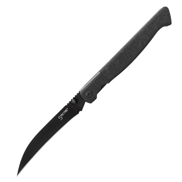 Picture of Cold Steel Spectre Hawksbill 3.80" Folding Talon Point Plain Black Matte PVD CPM 20V SS Blade, Forged Carbon Fiber Handle CSFL39SHB