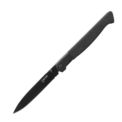 Picture of Cold Steel CSFL39SDP Spectre 3.80" Folding Drop Point Plain Black Matte PVD CPM 20V SS Blade, Forged Carbon Fiber Handle CSFL39SDP CS-FL-39SDP