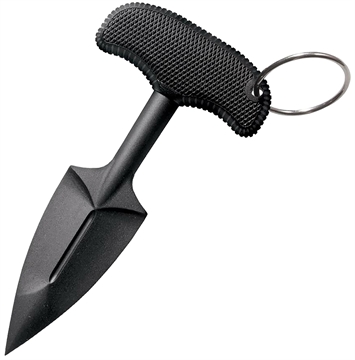 Picture of Cold Steel FGX Push Blade II 2.25" Fixed Plain Black Griv-Ex Blade/Black Kray-Ex Handle 92FPB