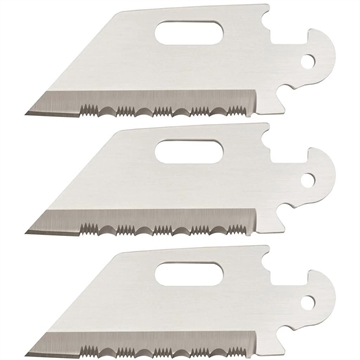 Picture of Cold Steel Click-N-Cut Replacement Blade 3/pk - 2-1/2" Reverse Tanto Serrated CS-40AP3C