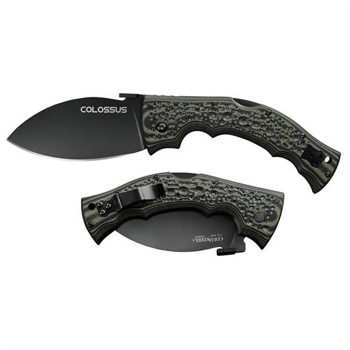 Picture of Cold Steel Colossus Folding Knife 4" Leaf Blade Black    CS-28DWB