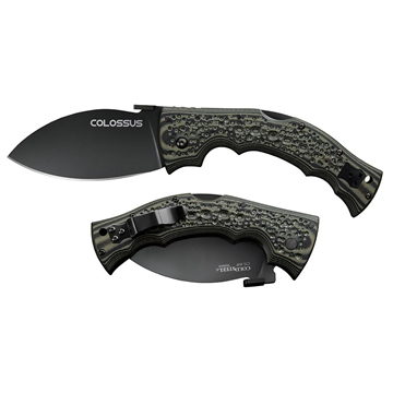 Picture of Cold Steel Colossus Folding Knife 4" Leaf Blade Black    CS-28DWB