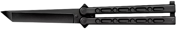 Picture of Cold Steel CS-92EAB FGX Balisong 5" Folding Plain Tanto Black Griv-Ex Blade/Handle CS92EAB