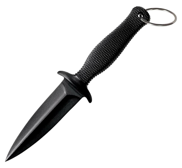 Picture of Cold Steel CS-92FBB FGX Boot Blade II 3.25" Fixed Plain Black Griv-Ex Blade/Black Checkered Kray-Ex Handle CS92FBB