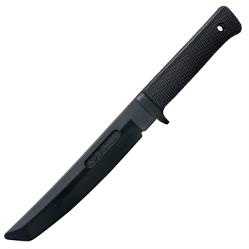 Picture of Cold Steel CS-92R13RT Recon Rubber Trainer 7" Fixed Tanto Plain Black Santoprene CS92R13RT