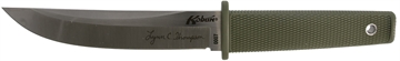 Picture of Cold Steel Kobun Lynn Thompson Signature 5.50" Fixed Tanto Plain AUS-8A SS Blade/4.38" OD Green Kray-Ex Handle Includes Sheath CS17TAA