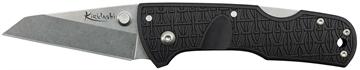 Picture of Cold Steel Kiridashi 2.50" Folding Sheepsfoot Plain 4116 Stainless Steel Blade/Black Griv-Ex Handle Includes Pocket Clip CS20KPL