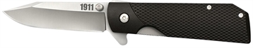 Picture of Cold Steel 1911 3" Folding Clip Point Plain 4034 SS Blade/Black Checkered Griv-Ex Handle Includes Pocket Clip CS20NPJAA