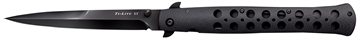 Picture of Cold Steel Ti-Lite 6" Folding Spear Point Plain Black w/DLC Cooating S35VN SS Blade/4.75" Black G10 Handle Includes Belt Clip CS26C6AA