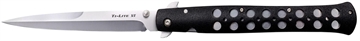 Picture of Cold Steel Ti-Lite 6" Folding Spear Point Plain AUS-8A SS Blade/Black Zy-Ex Handle Includes Pocket Clip CS26SXP