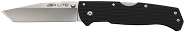 Picture of Cold Steel Air Lite 3.50" Folding Tanto Plain AUS-10A SS Blade/Black G10 Handle Includes Pocket Clip CS26WT