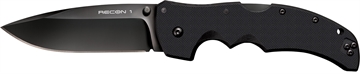 Picture of Cold Steel Recon 1 4" Folding Spear Point Plain DLC Coated American S35VN Blade/Black G10 Handle Includes Pocket Clip CS27BS