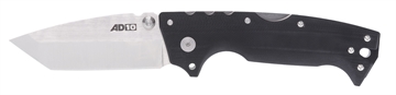 Picture of Cold Steel AD-10 4" Folding Tanto Plain Stonewashed S35VN SS Blade/Black Scales G10 Handle Includes Belt Clip CS28DE