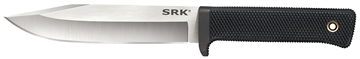 Picture of Cold Steel SRK 6" Fixed Clip Point Plain 3-V Steel Blade, 4.75" Black Textured Kray-Ex Handle CS38CKE