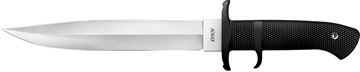 Picture of Cold Steel OSS 8.25" Fixed Plain AUS-8A SS Blade/Black Textured Kray-Ex Handle Includes Sheath CS39LSSC