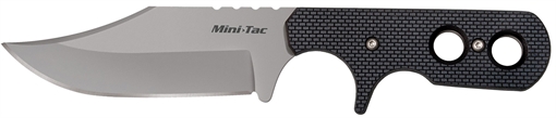 Picture of Cold Steel Mini Tac Bowie 3.63" Fixed Clip Point Plain Stonewashed 8Cr13MoV SS Blade, 3.25" Griv-Ex Handle CS49HCFZ