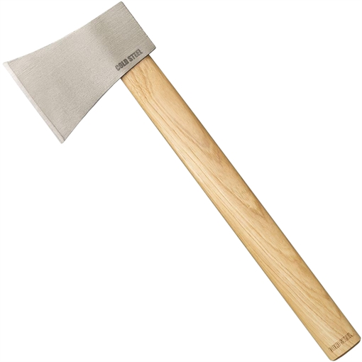 Picture of Cold Steel Competition Throwing Axe 4" Hatchet Plain 1055 Carbon Steel Blade American Hickory Handle 16" CS90AXFZ