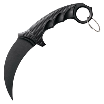 Picture of Cold Steel FCX Karambit, Fixed Blade Knife, Black, Plain Edge, Karambit, 4" Blade, Kray-Ex, Black Handle CS-92FK CS92FK