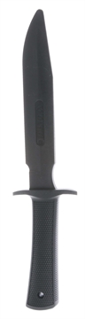 Picture of Cold Steel Military Classic Trainer 6.75" Fixed Plain Black Santoprene Blade, 4.75" Black Santoprene Handle CS92R14R1