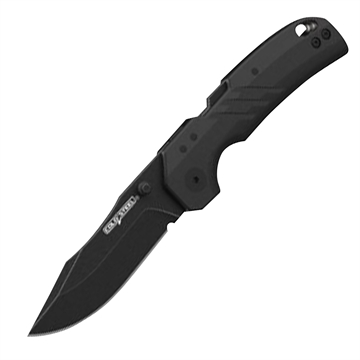 Picture of Cold Steel Engage 3" Folding Clip Point Plain Black PVD Stonewashed AUS-10A SS Blade/4.11" Black GFN Handle Includes Belt Clip CSFL30DPLC10B