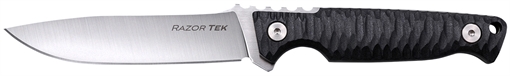 Picture of Cold Steel Razor Tek, Fixed Blade Knife, 4" Clip Point, Black GFN Handle, 4116 Stainless Steel, Satin Silver Blade, Secure-Ex Sheath CS-FX-4RZR CSFX4RZR