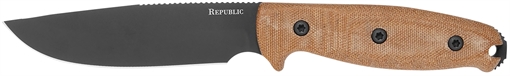 Picture of Cold Steel Field Survival Knife 5" Fixed Plain CPM S30V SS Blade/ 5" Natural Linen Canvas Micarta Handle Includes Sheath CSFX50FLD