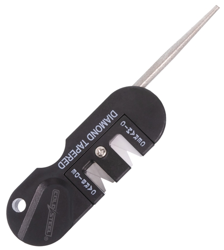 Picture of Cold Steel 3-In-1 Knife Sharpener Black Carbide/Ceramic Sharpener, Coarse/Fine CSKS31SCDR