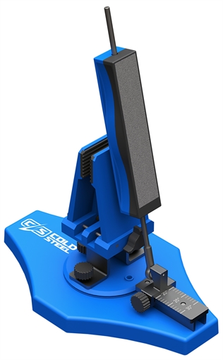 Picture of Cold Steel Benchtop Knife Sharpener Blue Fixed Diamond Sharpener Includes Carry Case CSKSBKS