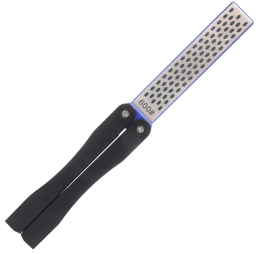 Picture of Cold Steel Double Sided Knife Sharpener Black Folding Diamond Sharpener Coarse/Fine CSKSDSDW