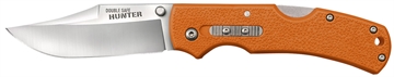 Picture of Cold Steel CS Double Safe Hunter 3.50" Folding Clip Point Plain Satin 8Cr13MoV SS Blade, 4.88" Blaze Orange Textured GFN Handle CS 23JBZ
