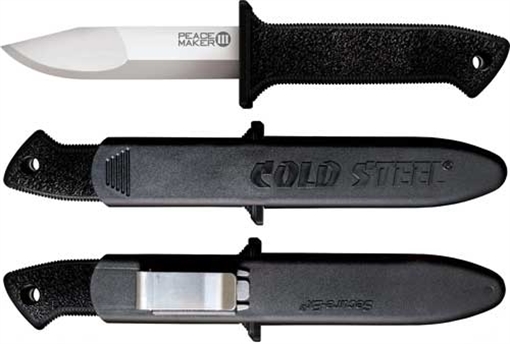 Picture of COLD STEEL PEACE MAKER III 8.5 IN OAL 4 IN FIXED BOOT KNIFE W SECURE-EX SHEATH ( BOX ) CS-20PBS