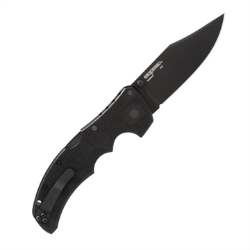 Picture of Cold Steel Recon 1 Magnacut, 4" Folding Knife, Plain Edge Clip Point, Black Stonewashed Finish, Black, G-10 Handle, Ruby Red, Magnacut Construction CS-27TMC