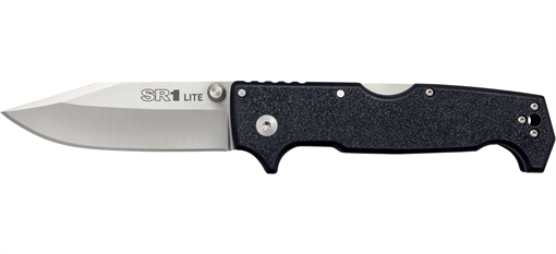 Picture of Cold Steel SR1 Lite 4" Folding Clip Point Plain 8Cr13MoV SS Blade/Black Griv-Ex Handle Includes Pocket Clip CS62K1