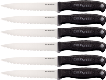 Picture of COLD STEEL STEEL SIX STEAK KNIFE SET 4.58" BLADE (6 STEAK KNIVES)< 59KSS6Z