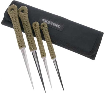 Picture of COLD STEEL THROWING SPIKES 2- 2.5" & 2-3.5" W/SHEATH CSTHSPK4PK